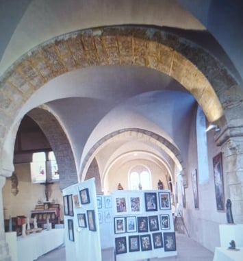 Expo d'art à l'église de Moriers