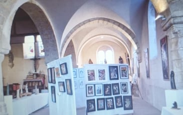 Expo d'art à l'église de Moriers