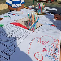 Création d'une fresque collective