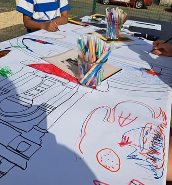 Création d'une fresque collective